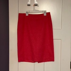Pink/red pencil skirt